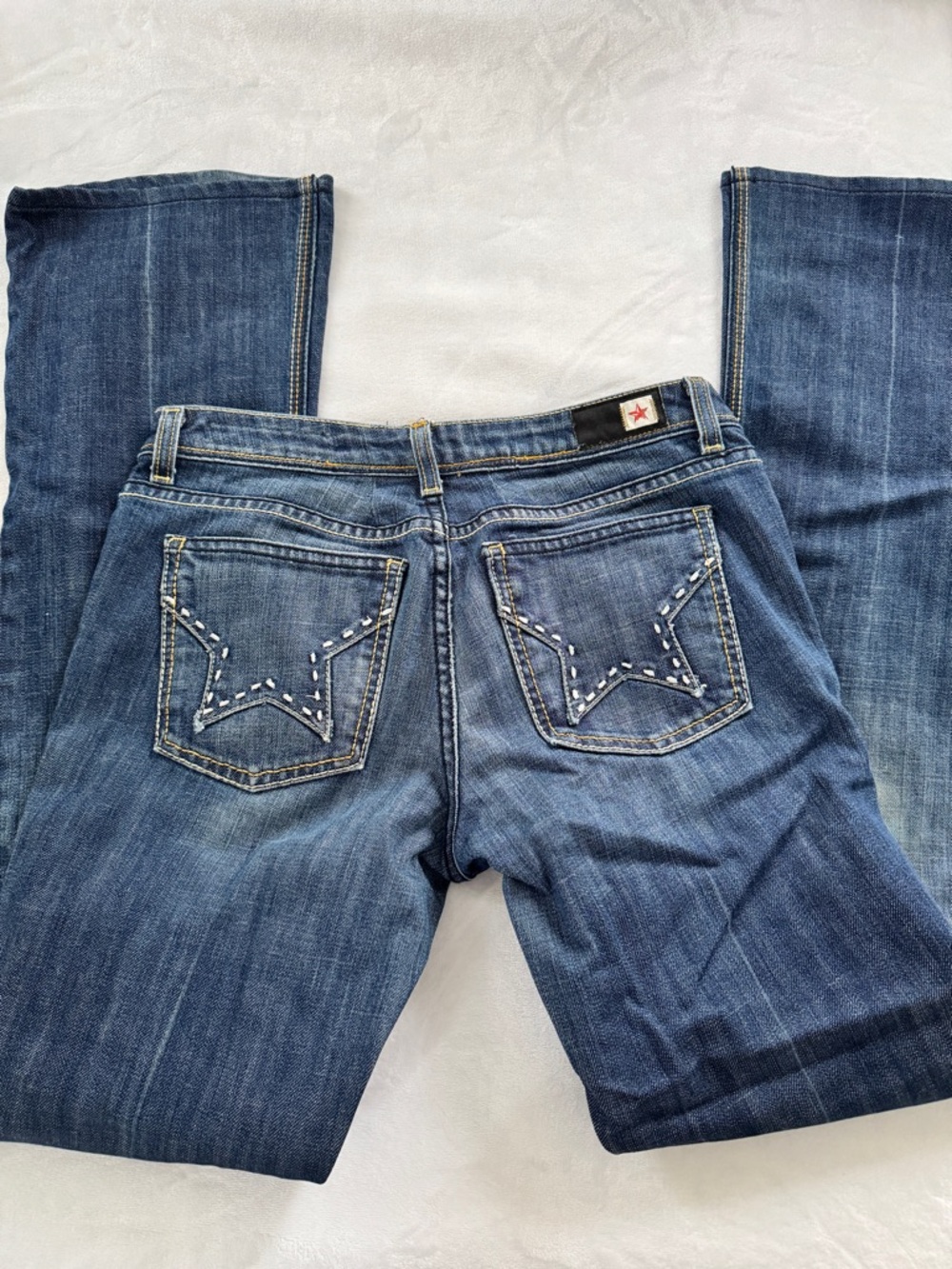 VINTAGE Star Mid-Rise Women’s Blue Denim Boot Cut Jeans Size 28